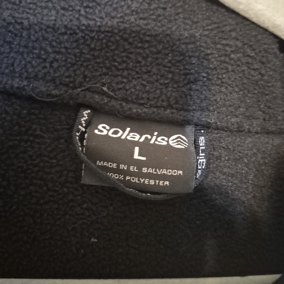 Solaris Men's Black Zip-Up Sweater - Picture 3 of 5